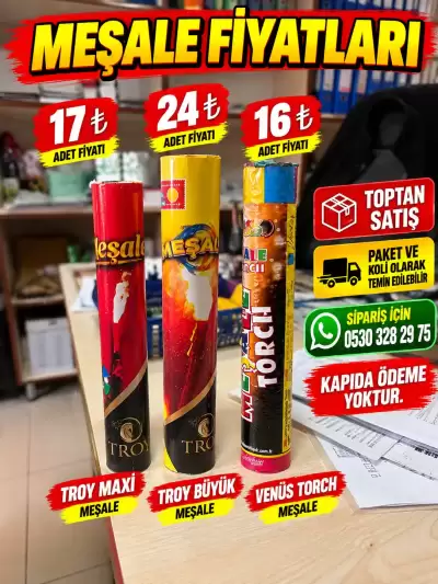 Meşale Fiyatları 2026 – CE Belgeli Troy ve Venüs Meşale